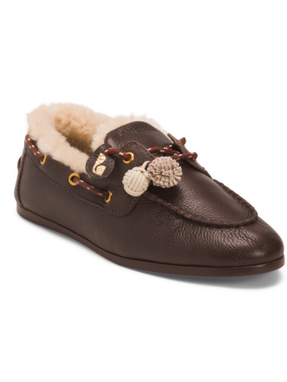 LARROUDE Leather Cyprus Boat Shoes